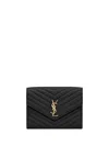 Saint Laurent Envelope Clutch In Lambskin, Cassandra And Quilted Design, Grosgrain Lin