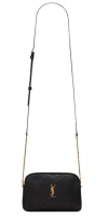 Saint Laurent Gaby Mini Zip-up Camera Bag In Lambskin With Leather Shoulder Strap And