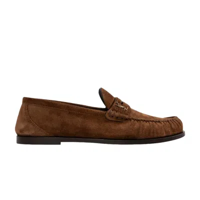 Pre-owned Saint Laurent Le Loafer Penny Slippers 'snuff' | Brown | Men's Size 42.5