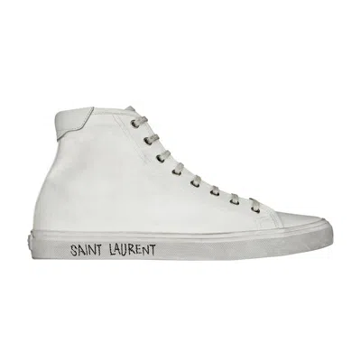 Pre-owned Saint Laurent Malibu Mid 'optic White' | Men's Size 43