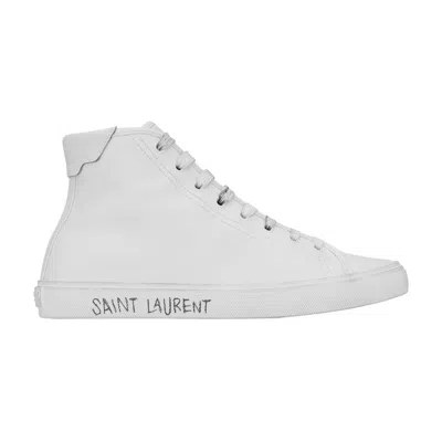 Pre-owned Saint Laurent Malibu Mid 'optic White' | Men's Size 46