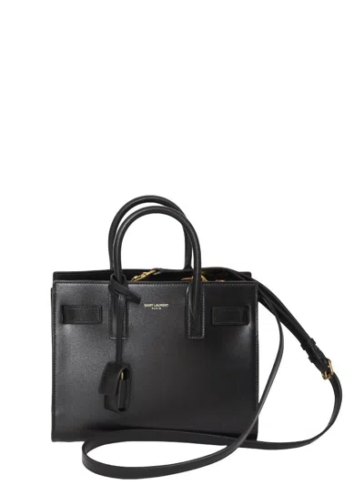 Saint Laurent Nano Sac De Jour Bag, Compact And Lined In Smooth Leather, Black Color W