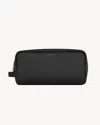 Saint Laurent Paris Leather Pouch In Black