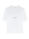 Saint Laurent ' Rive Gauche' T-shirt In White