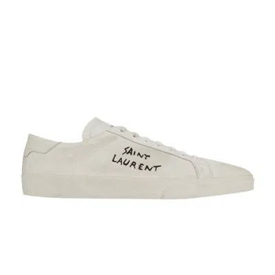 Pre-owned Saint Laurent Signature Court Classic Sl/06 'embroidered' | White | Men's Size 44