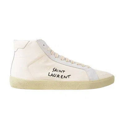 Pre-owned Saint Laurent Sl-06 High Canvas 'cream' | Men's Size 48