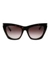 Saint Laurent Sl 214 Kate Woman Eyeglass Frame Brown Size 55 Acetate