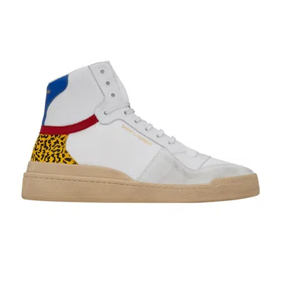 Pre-owned Saint Laurent Sl-24 Mid 'white Leopard' | Men's Size 40