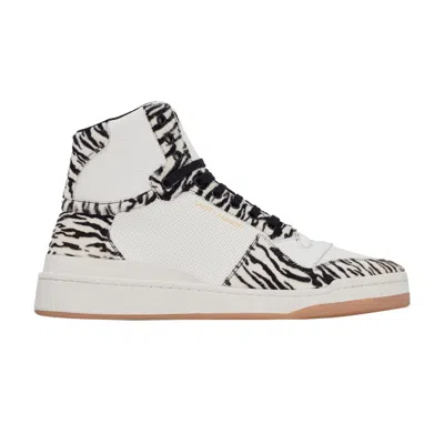 Pre-owned Saint Laurent Sl-24 Mid 'zebra' | White | Men's Size 41