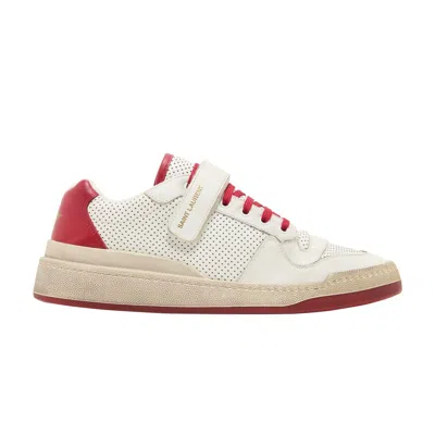 Pre-owned Saint Laurent Sl-24 'white Red' | Men's Size 39