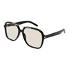 Saint Laurent Eyewear Rectangular Frame Sunglasses In Black