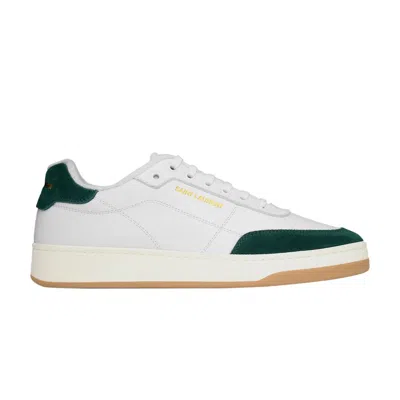 Pre-owned Saint Laurent Sl-61 Low 'optic White Bottle Green' | Men's Size 41