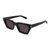 Saint Laurent Black Black Black Acetate Sunglasses