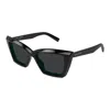 Saint Laurent Dark Grey Cat Eye Ladies Sunglasses Sl 657 001 54