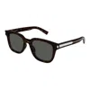Saint Laurent Logo Sunglasses In Black