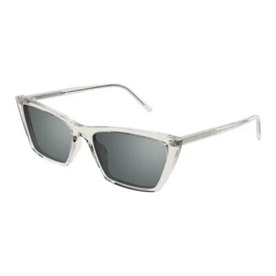 Saint Laurent Sl 737 Mica Thin 004 In Transparent