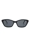 Saint Laurent Black-black-black Acetate Sunglasses In Black