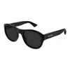 Saint Laurent Black Oval Unisex Sunglasses Sl 798 Maxime 001 54 In Black