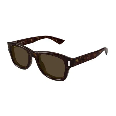 Saint Laurent Sl 801 002 In Brown