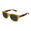 Saint Laurent 55mm Square Sunglasses In Gold