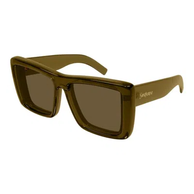 Saint Laurent Sl 900 Howl Acetate Sunglasses In Brown