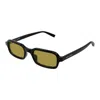 Saint Laurent Rectangle-frame Sunglasses In Black