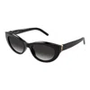 Saint Laurent Sl M115 002 Cat Eye Sunglasses In Black