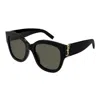 Saint Laurent Oversized Square-frame Sunglasses In Black