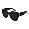 Saint Laurent 56mm Cat Eye Sunglasses In Black