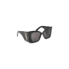Saint Laurent Black Blaze Sunglasses In Black