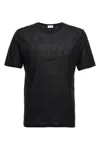 Saint Laurent Black T-shirt With Logo In Black