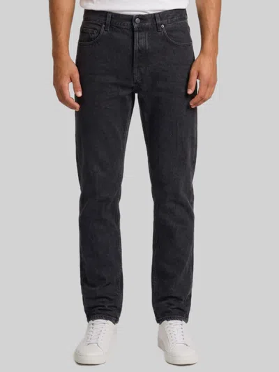 Saint Laurent Jeans Relaxed Fit Con Gamba Affusolata In Black