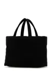Saint Laurent Quilted Rectangular Shopping Bag With Soft Texture In Black