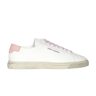 Pre-owned Saint Laurent Wmns Andy Low 'white Pink' | Women's Size 37.5