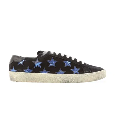 Pre-owned Saint Laurent Wmns Court Classic 'black Bluette Stars' | Women's Size 37