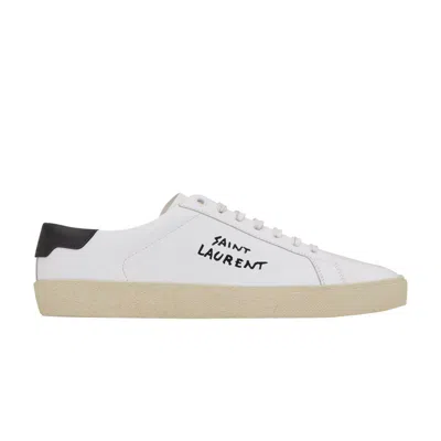 Pre-owned Saint Laurent Wmns Court Classic Sl/06 Low 'optic White Black' 2021 | Women's Size 34.