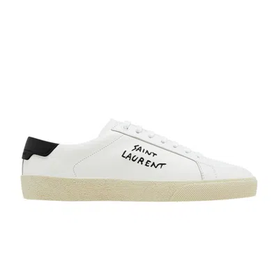 Pre-owned Saint Laurent Wmns Court Classic Sl/06 Low 'optic White Black' 2023 | Women's Size 40.