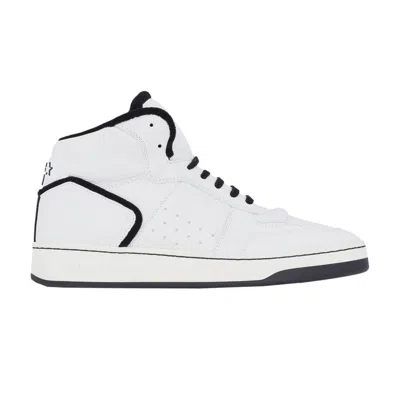 Pre-owned Saint Laurent Wmns Sl-80 Mid 'optical White Black' | Women's Size 38.5