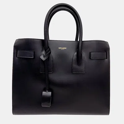 Pre-owned Saint Laurent Sak De Zurr Small Handbag In Black