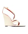 Saint Laurent Pointed High-heeled Sandals In White