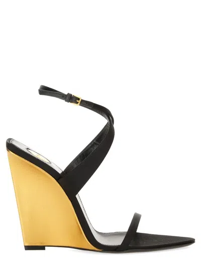 SAINT LAURENT SAINT LAURENT "SALOMÉ" SANDAL WITH WEDGE