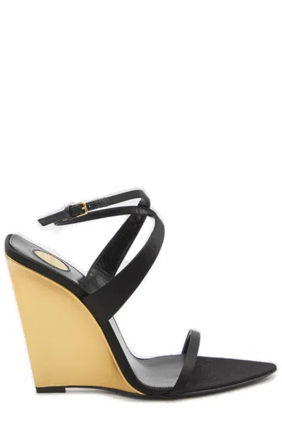 Saint Laurent Salomé Wedge Sandals