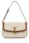 Saint Laurent Sand Canvas Solferino Shoulder Bag
