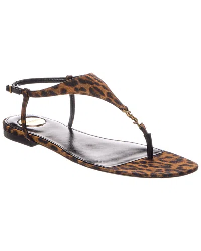 Saint Laurent Sandal In Brown