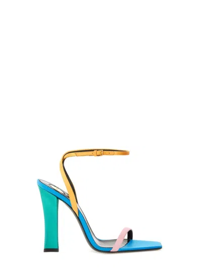 Saint Laurent Dominique Sandals In Multi