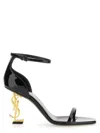 Saint Laurent Opyum 85mm Patent-leather Sandals In Multi