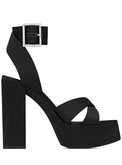 Saint Laurent Sandali In Black