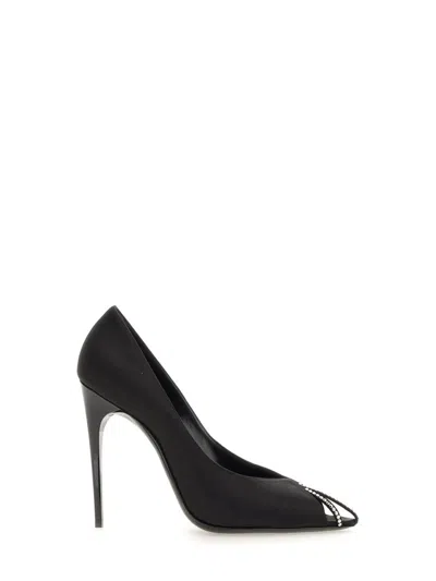 Saint Laurent Sandalo Alix In Black