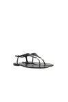 Saint Laurent Cassandra Sandals In Smooth Leather