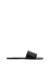 Saint Laurent Carlyle Flat Slide In Black